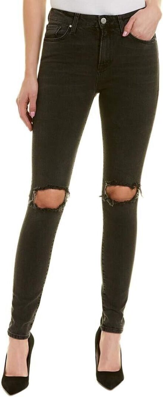 Mavi Lucy Super High Rise Super Skinny Vegan Distressed Jeans 27  NWT